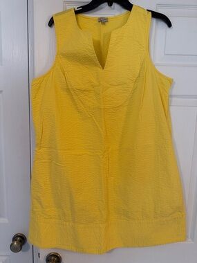 Daniel Cremieux Yellow Textured Top